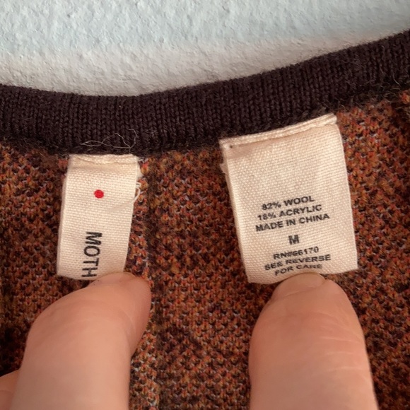 Anthro Moth Peplum Top - Picture 7 of 9